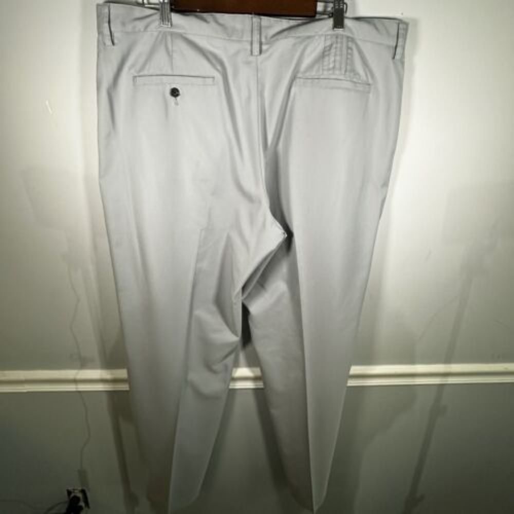 Adidas Golf Light Gray‎ Flat Front Climalite Wicking Chino Pants 40 X 32 - Picture 6 of 7